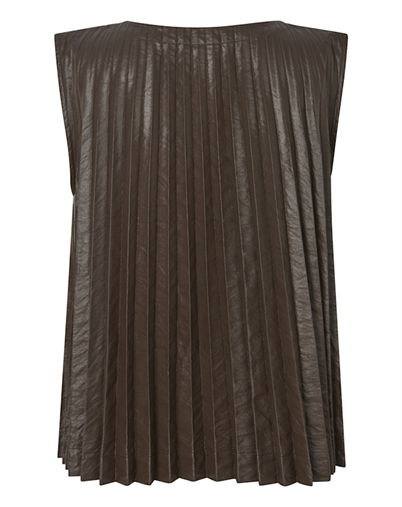 Rabens Saloner - Sinem Pleats Top - French Toast